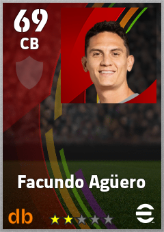 Facundo Agüero — CB, OVR 69, MAX 69