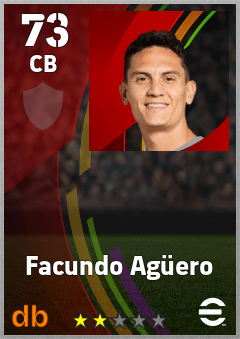 Facundo Agüero — CB, OVR 73, MAX 73