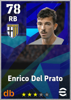 Enrico Del Prato — RB, OVR 78, MAX 78