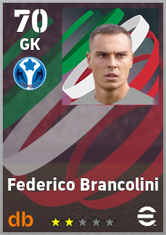 Federico Brancolini — GK, OVR 70, MAX 70