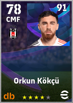 Orkun Kökçü eFootball player card