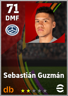 Sebastián Guzmán — DMF, OVR 71, MAX 71