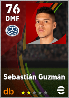Sebastián Guzmán — DMF, OVR 76, MAX 76