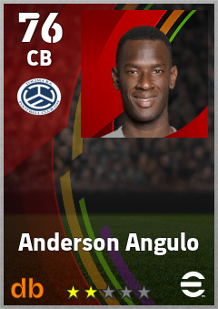 Anderson Angulo — CB, OVR 76, MAX 76