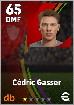 Cédric Gasser — DMF, OVR 65, MAX 65