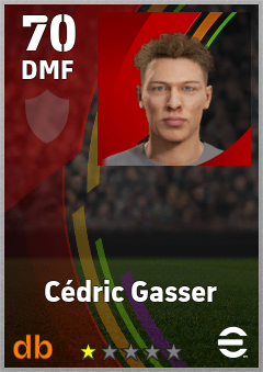 Cédric Gasser — DMF, OVR 70, MAX 70