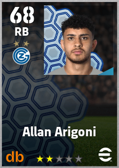 Allan Arigoni — RB, OVR 68, MAX 68