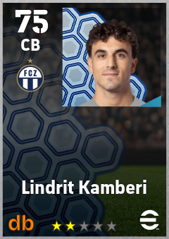 Lindrit Kamberi — CB, OVR 75, MAX 75