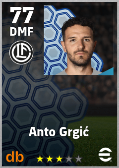 Anto Grgić — DMF, OVR 77, MAX 77