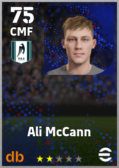 Ali McCann — CMF, OVR 75, MAX 75