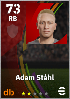 Adam Ståhl — RB, OVR 73, MAX 73