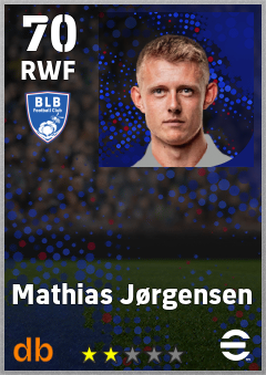 Mathias Jørgensen — RWF, OVR 70, MAX 70