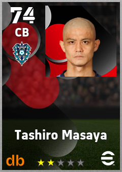 Tashiro Masaya — CB, OVR 74, MAX 74