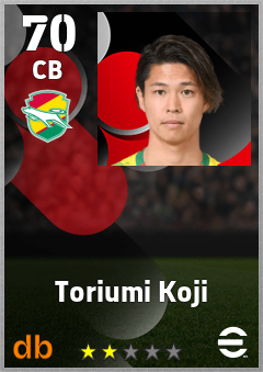 Toriumi Koji eFootball player card