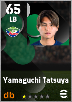 Yamaguchi Tatsuya — LB, OVR 65, MAX 65