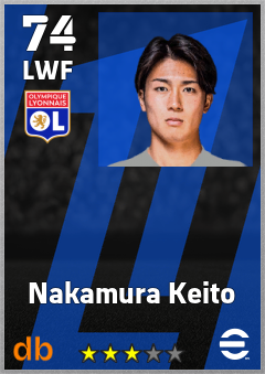 Nakamura Keito eFootball player card