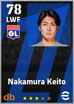 Nakamura Keito eFootball player card