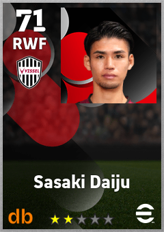 Sasaki Daiju eFootball player card