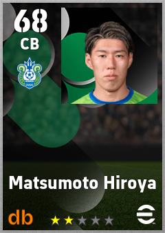 Matsumoto Hiroya — CB, OVR 68, MAX 68