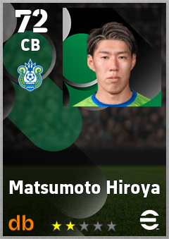Matsumoto Hiroya — CB, OVR 72, MAX 72