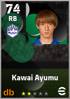 Kawai Ayumu — RB, OVR 74, MAX 74