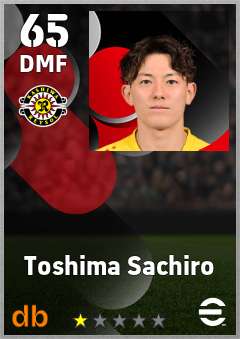 Toshima Sachiro eFootball player card