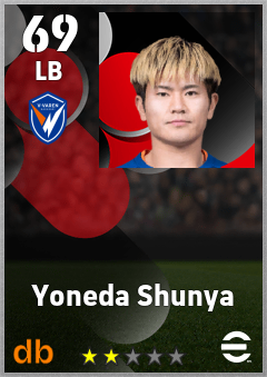 Yoneda Shunya — LB, OVR 69, MAX 69