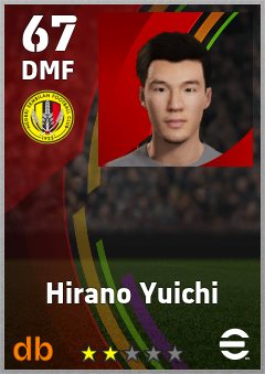 Hirano Yuichi — DMF, OVR 67, MAX 67