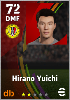 Hirano Yuichi — DMF, OVR 72, MAX 72