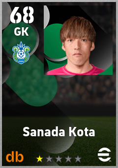 Sanada Kota — GK, OVR 68, MAX 68