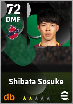 Shibata Sosuke — DMF, OVR 72, MAX 72