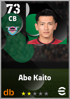 Abe Kaito — CB, OVR 73, MAX 73