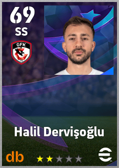 Halil Dervişoğlu eFootball player card