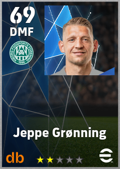 Jeppe Grønning — DMF, OVR 69, MAX 69