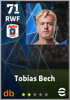 Tobias Bech — RWF, OVR 71, MAX 71