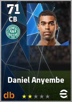 Daniel Anyembe — CB, OVR 71, MAX 71