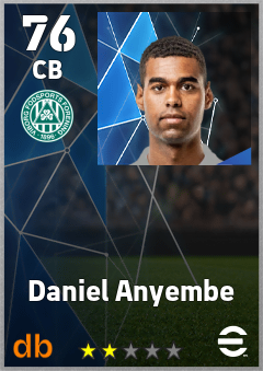 Daniel Anyembe — CB, OVR 76, MAX 76