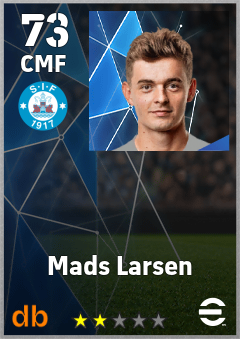 Mads Larsen — CMF, OVR 73, MAX 73