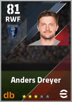 Anders Dreyer — RWF, OVR 81, MAX 81