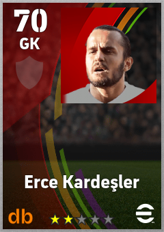 Erce Kardeşler — GK, OVR 70, MAX 70