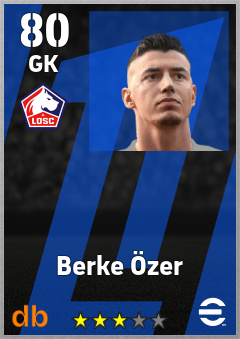 Berke Özer — GK, OVR 80, MAX 80