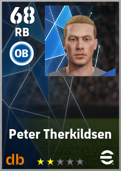 Peter Therkildsen — RB, OVR 68, MAX 68