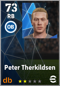 Peter Therkildsen — RB, OVR 73, MAX 73