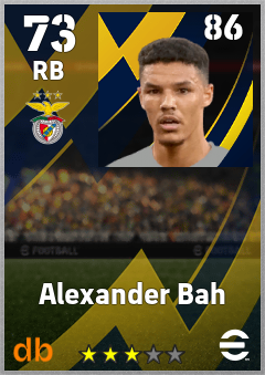 Alexander Bah eFootball player card