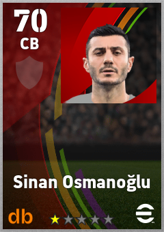 Sinan Osmanoğlu — CB, OVR 70, MAX 70