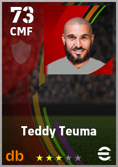 Teddy Teuma — CMF, OVR 73, MAX 73