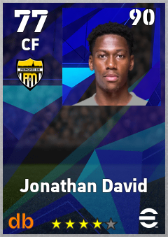 Jonathan David eFootball player card