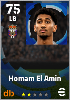 Homam El Amin — LB, OVR 75, MAX 75