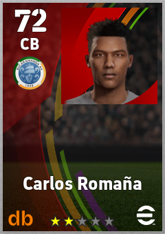 Carlos Romaña — CB, OVR 72, MAX 72