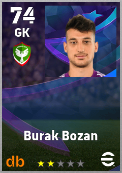 Burak Bozan — GK, OVR 74, MAX 74